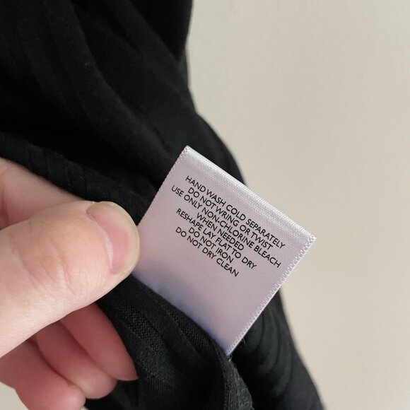 ModCloth Women 1X Black Stretch Bateau So Beautiful Ribbed Short Sleeve Top NWT - Picture 11 of 12